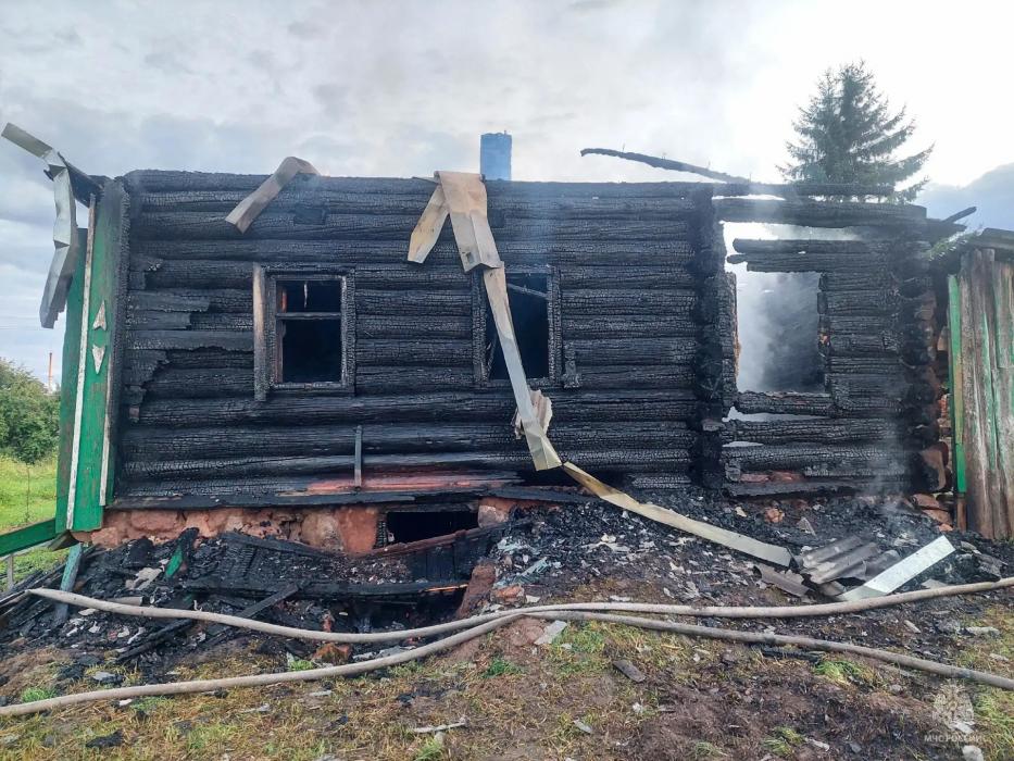 Возгорание жилого дома