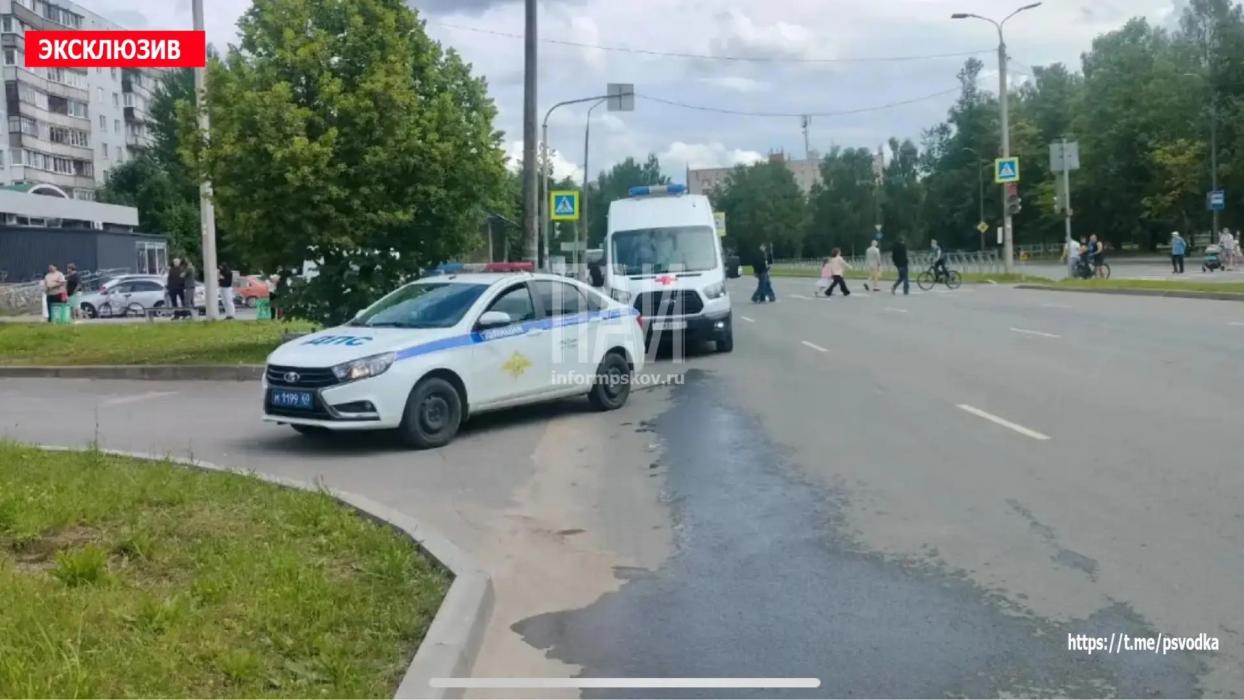 Возгорание в Пскове