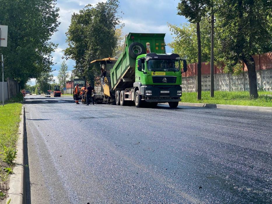 Ремонт на улице Вокзальной в Пскове