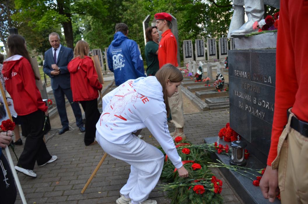 Торжественный митинг к 82-летию освобождения Пустошки