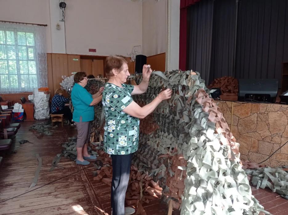 Плетение маскировочных сетей 