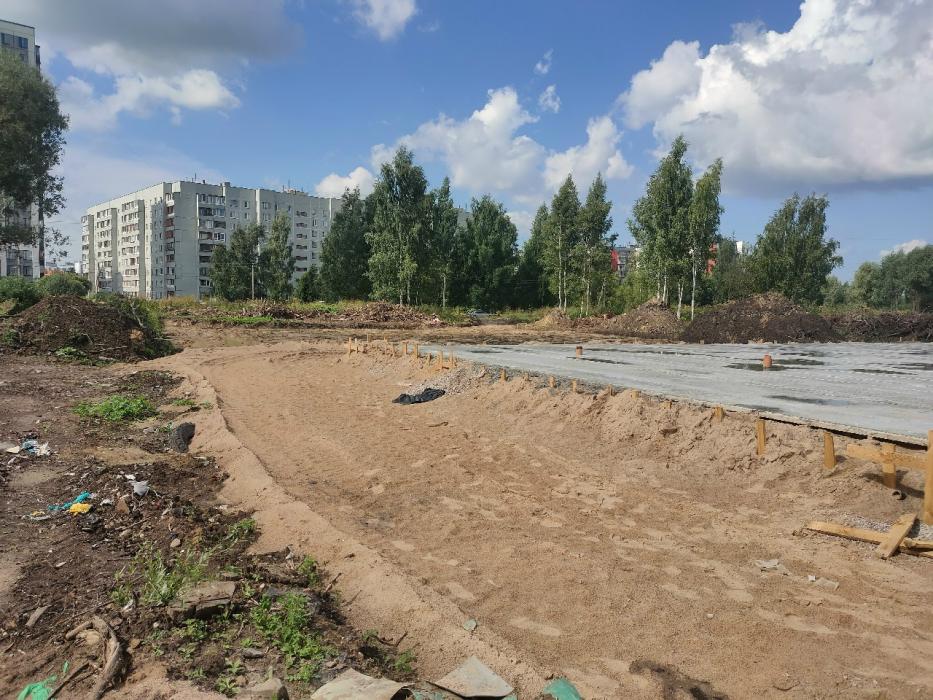 Первый камень в основание центра пляжных видов спорта «Дюна» заложили в Пскове