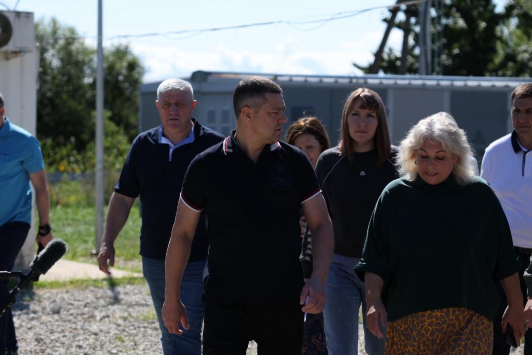 Губернатор осмотрел очистные сооружения в Гдове после масштабной реконструкции