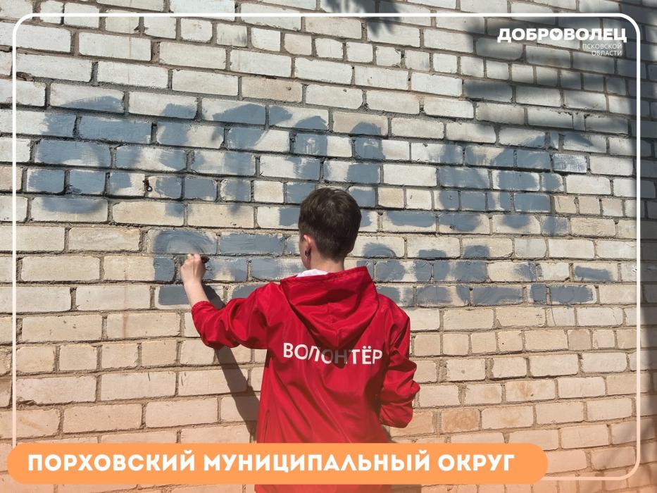  Волонтёры Псковской области помогают благоустраивать города, сохранять память и информировать жителей