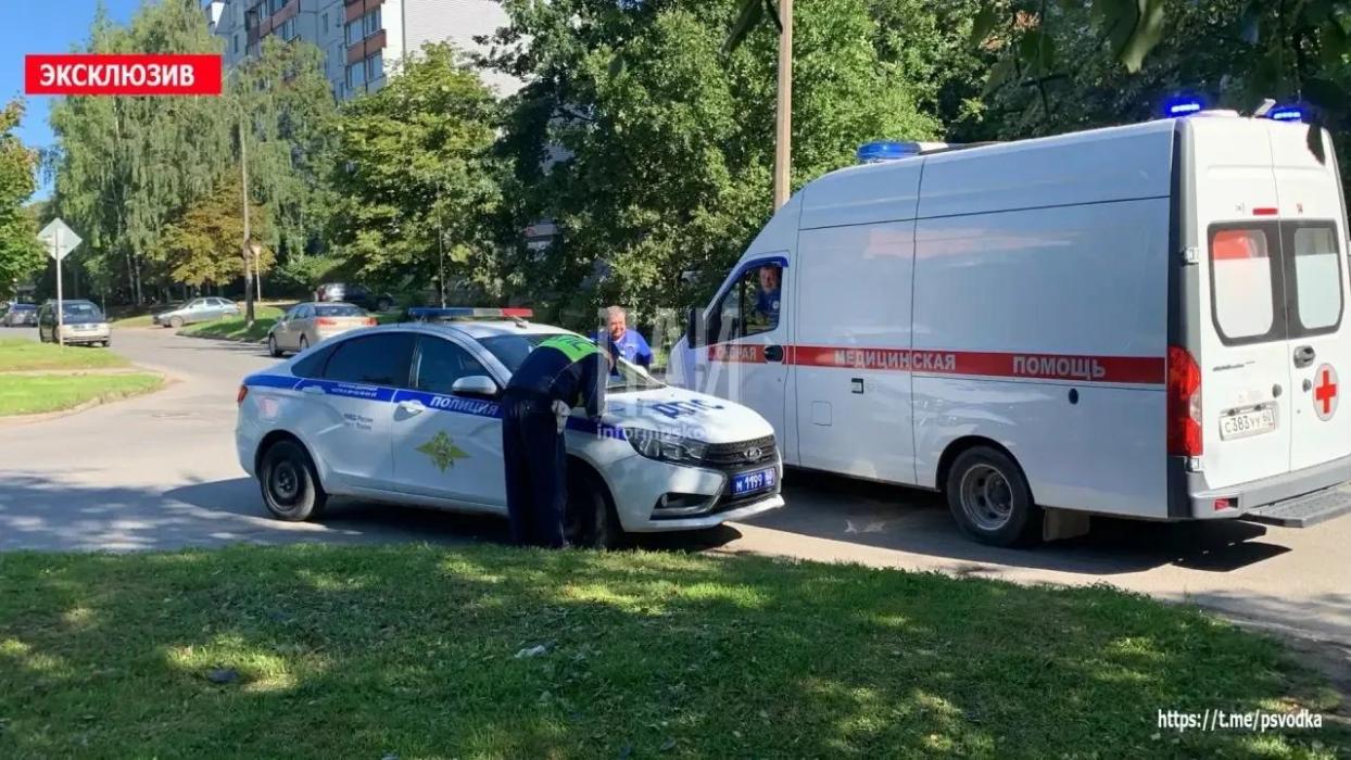 Авария в Пскове на улице Западной
