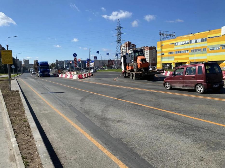 На мосту Александра Невского в Пскове начали ремонт второй полосы дороги