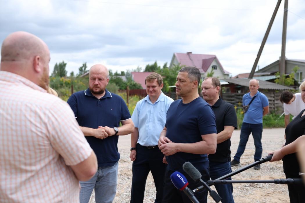 Выезд губерантора Псковской области Михаила Ведерникова