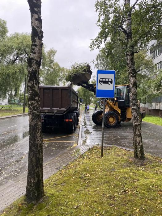 Уборка последствий непогоды 