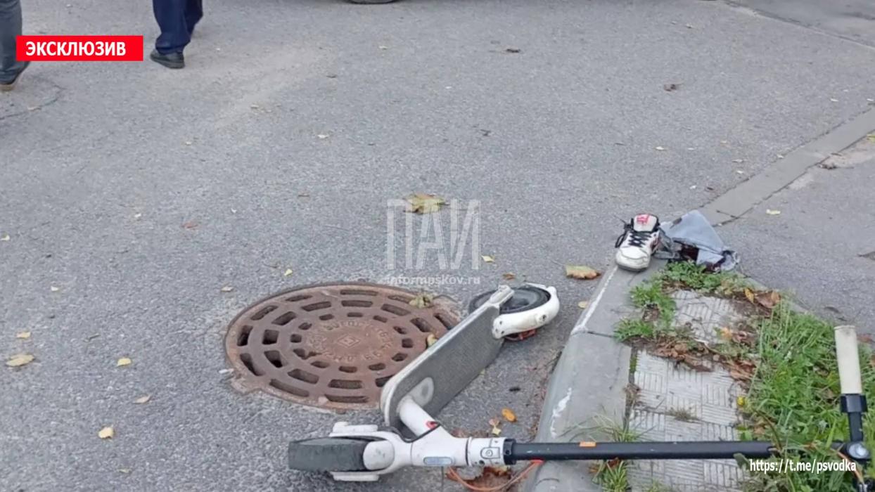 Водитель сбил девочку на самокате в Пскове 