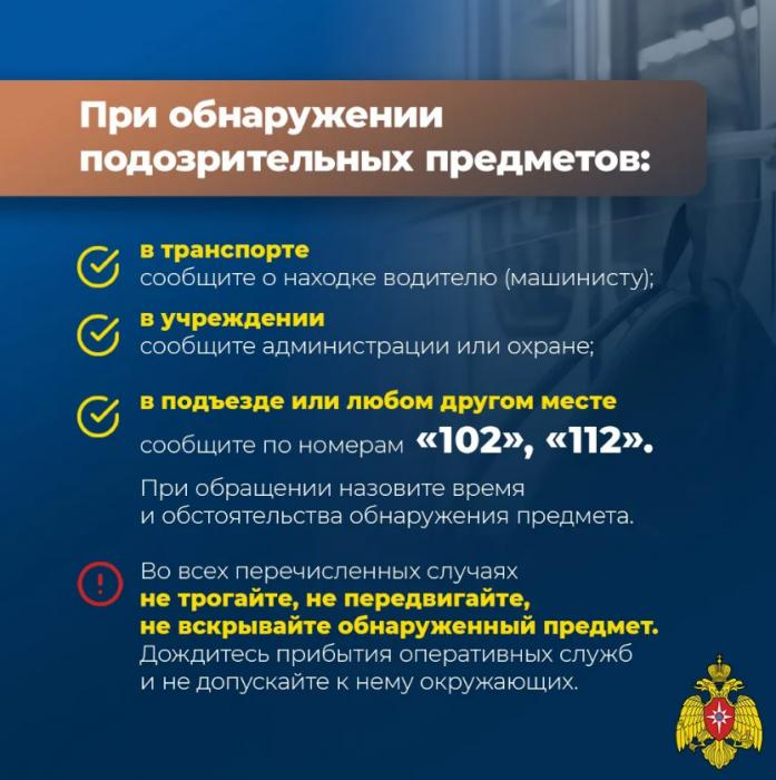  МЧС напоминает псковичам, как себя вести при возможных угрозах безопасности