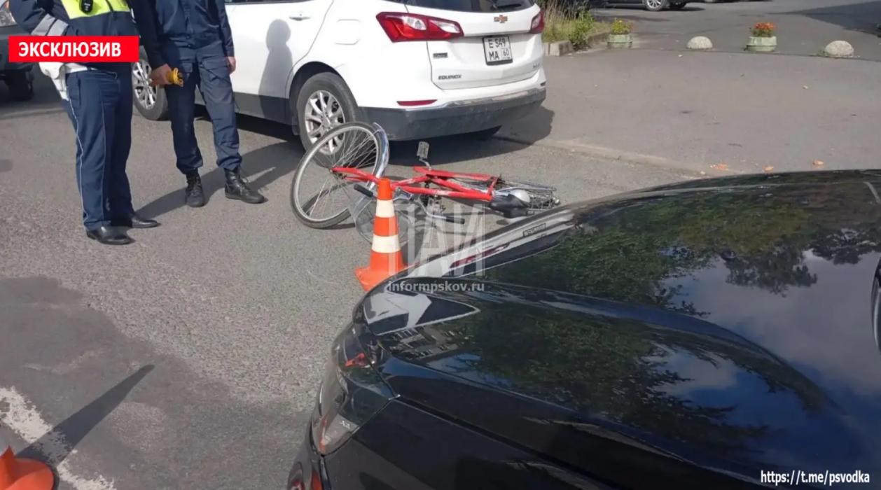 ДТП с велосипедистом в Пскове