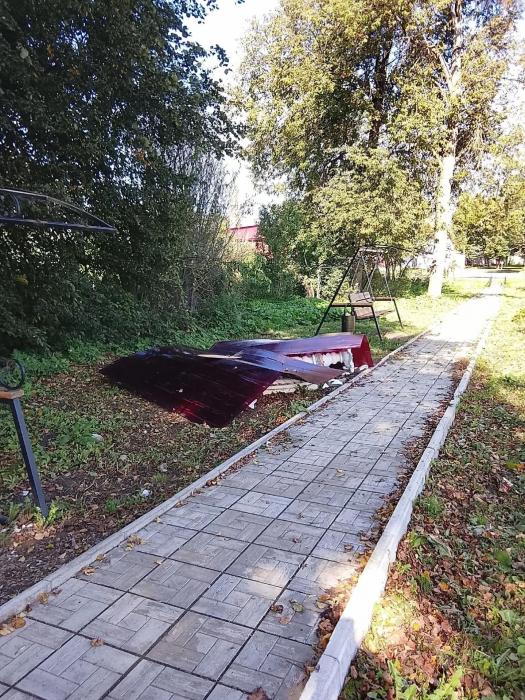 Ночной акт вандализма в Локне