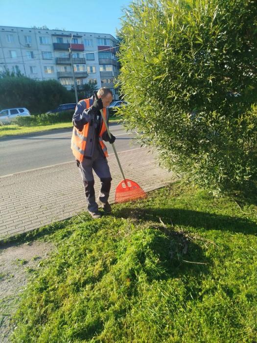 Осенняя уборка улиц 