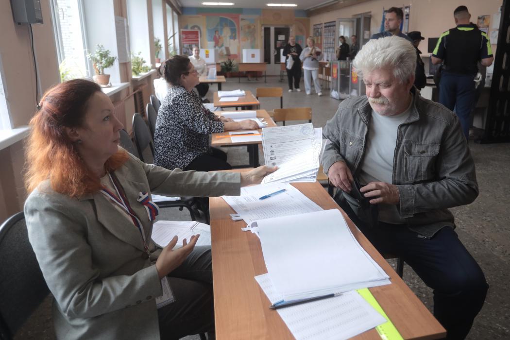 Наталья Мельникова отдала свой голос на выборах в избирательном участке №28