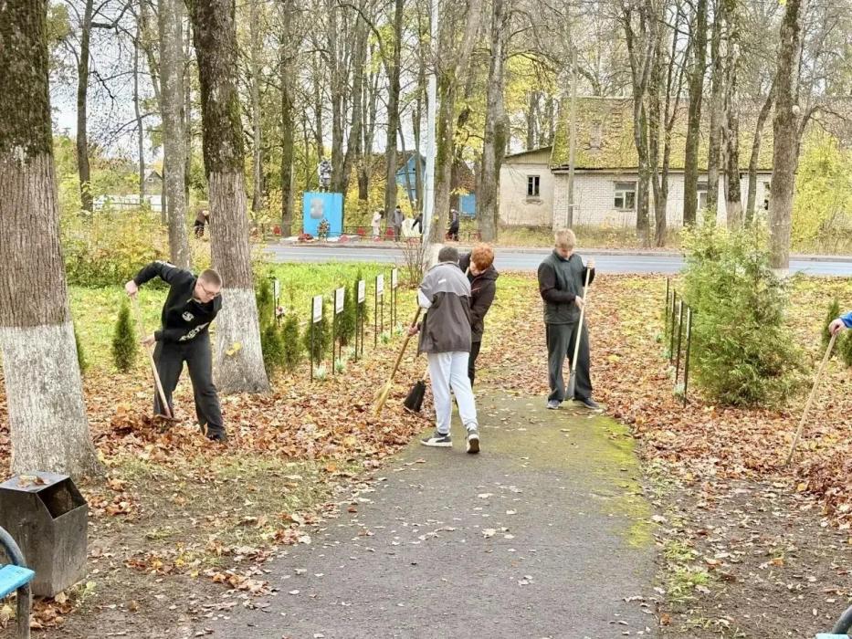 Территория заботы: в Псковском районе проходят традиционные осенние субботники
