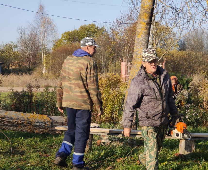 В деревне Александрово Себежского района прошёл субботник