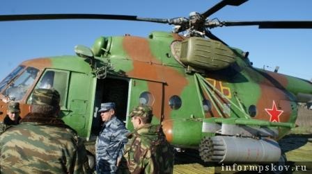 На фото: Борис Говорун приземлился в Чечне