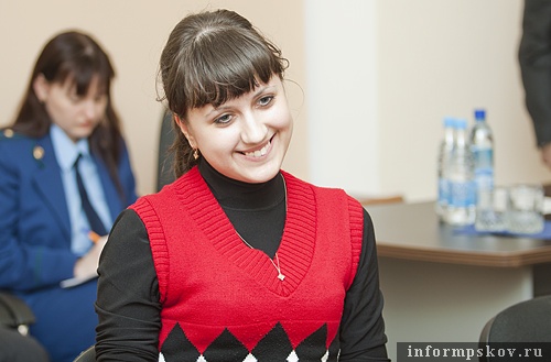 На фото: Мария Ратникова на приеме у губернатора