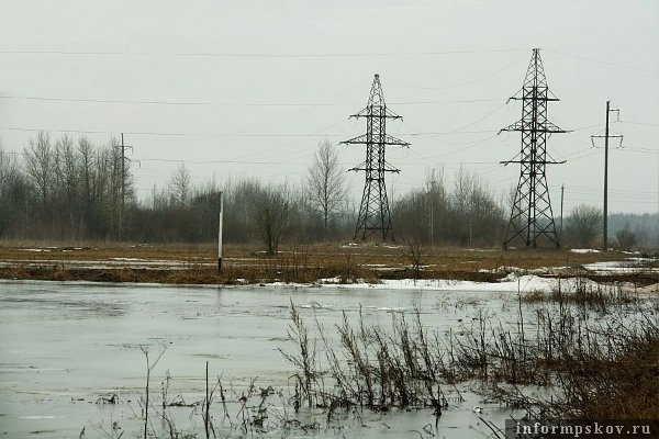 На фото: паводок в Псковской области