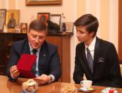 Андрей Турчак встретился с псковским «умником» Кириллом Семеновым