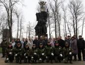 В Пскове возле памятника солдатам Первой мировой войны отметили годовщину её окончания