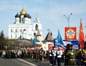 До мая Псков на 80% украсят к празднику Победы