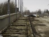 На мосту 50-летия Октября начались ремонтные работы (ФОТОРЕПОРТАЖ)