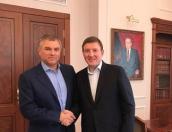 Развитие Псковской области обсудил Андрей Турчак с председателем Госдумы