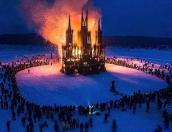Представитель РПЦ призвал провести проверку акции по масленичному сжиганию 30-метрового готического костела из веток