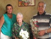 С 95-летним юбилеем поздравил ветерана Великой Отечественной войны Госкомитет Псковской области по имущественным отношениям