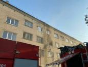 Общежитие загорелось в Псковском районе