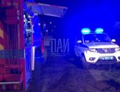 Публикуем видео с места пожара в Пскове на улице Птичьей