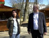 Видео: Борис Елкин посетил пасхальную ярмарку в Пскове