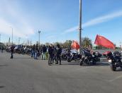 Псковские мотоциклисты отправились в традиционный мотопробег «Спасибо за Победу»