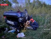 Автомобиль вылетел в кювет в Великолукском районе