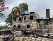 Отель «Псковская Швейцария» сгорел в Печорском районе