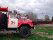 В Плюссе загорелась баня