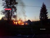 Бесхозное строение сгорело в Бежаницком районе