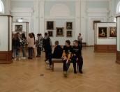 Пара из Москвы стала первыми посетителями отреставрированной картинной галереи Псковского музея