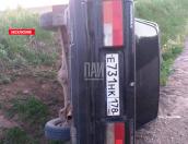 В Стругокрасненском районе перевернулся автомобиль
