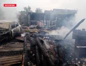 Жилой дом вместе с автомобилем сгорел в деревне Лудони Стругокрасненского района