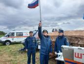 Условное рыбацкое судно спасли во время учений в Гдовском районе