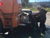 Нетрезвый водитель протаранила КамАЗ на Алмазной улице 