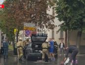 Автомобиль горел на улице Горького