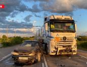 Публикуем эксклюзивное видео с места ДТП c газовозом в Печорском районе