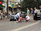 Водитель автомобиля сбил пешехода на пешеходном переходе