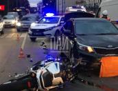 Мотоциклист пострадал в результате ДТП в центре Пскова 