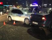 Водитель госпитализирован в результате ДТП в Пскове 