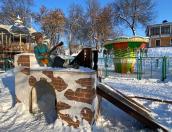 Масленичная деревня открылась в Детском парке Пскова