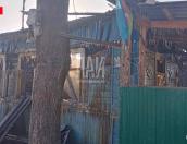 Жилой дом загорелся в Порховском районе